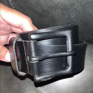 Chaps Black Leather Men's Belt size M 34-36